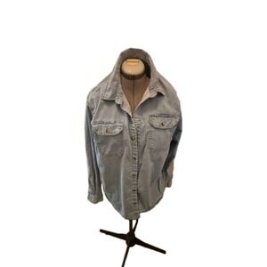 Wrangler Light Blue Denim button Front Large Western Style Shirt